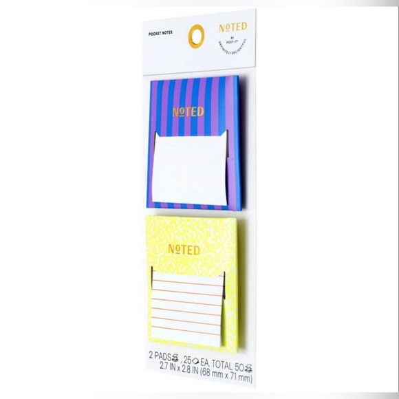 Noted by Post-it Pocket Notes, Multi-Color 2
Sticky Notes Pads - Picture 2 of 11